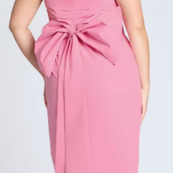 NWT never worn Eloquii Pleated Bodice Bow Detail Dress - Picture 3 of 7